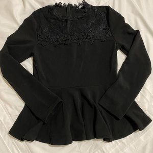 Black long sleeve blouse